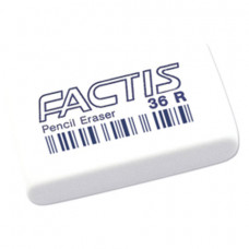 Ластик FACTIS 36 R (Испания), 40х24х9 мм, белый, прямоугольный, мягкий, CNF36RB