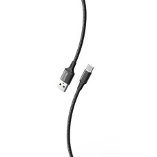 Кабель Smartbuy S14, USB - Type-C, 3A output, 1м, черный 384286