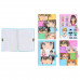 Блокнот детский+замочек АНИМЕ яркая, цветная 7БЦ обложка с рисунком ассорти, блок-клетка МС-6607