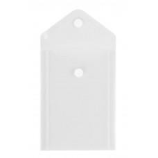 Папка-конверт на кнопке СТАММ А6 (105*148мм), 150мкм, пластик, прозрачная, бесцветная 370522