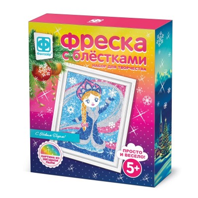 Фреска с блестками "Снегурочка" 407086