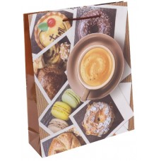Optima Пакет подарочный с глянцевой ламинацией 11,5x14,5x6 см (S) Ароматный утренний кофе, 128г ППК-2440