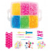 Набор резинок для плетения украшений 3 000 шт., 15 цветов, бокс, бусины, станок, BAMBOX (БАМБОКС), 665976