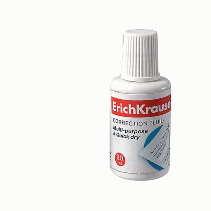 Корректирующая жидкость ERICH KRAUSE с губкой, 20 мл Erich Krause EK13812
