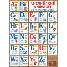 Плакат "Английский алфавит с транскрипцией", изд.: Горчаков 460228994130000493