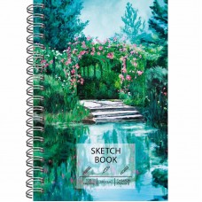 Скетчбук А5 100л "SKETCHBOOK. Пруд" КанцЭксмо ТС51005284