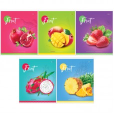 Тетрадь 60л., А5, клетка ArtSpace "Фрукты. Colorful fruits", ВД-лак Спейс 282083