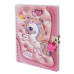 Подарочный блокнот 11,0 см * 15,0 см , гребень, Alingar, ламинация, конгрев, эффект 3D, замочек, 45 л., клетка, "Милый единорог" AL11707