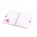 Подарочный блокнот 11,0 см * 15,0 см , гребень, Alingar, ламинация, конгрев, эффект 3D, замочек, 45 л., клетка, "Милый единорог" AL11710