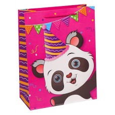 Dream cards Пакет подарочный с мат. лам. Панда на дне рождения 26х32х10 см, 210 г ППК-1930 462-0-129-71930-8