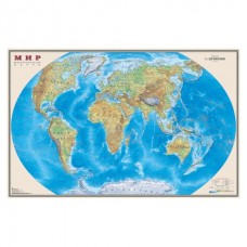 Карта "Мир" физическая DMB, 1:25млн., 1220*790мм, матовая ламинация ДИ ЭМ БИ 204640