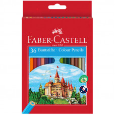 Карандаши цветные Faber-Castell, 36цв., заточен., картон, европодвес Faber-Castell 286243