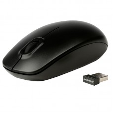 Мышь беспроводная Smartbuy One, USB, черная, 2btn+Roll 308174