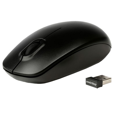 Мышь беспроводная Smartbuy One, USB, черная, 2btn+Roll 308174