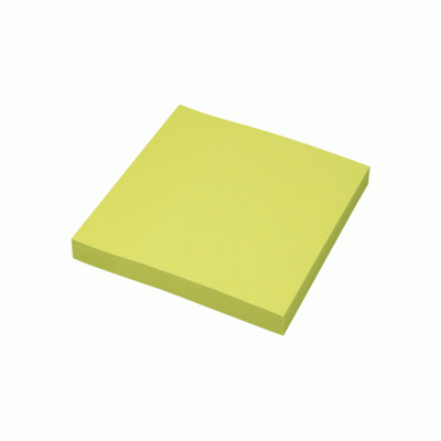 Блок самоклеящийся стикеры 76*76 100л зеленый неон DEVENTE 2010330 581815