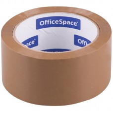 Клейкая лента упаковочная OfficeSpace, 48мм*66м, 45мкм, темная, ШК 255777