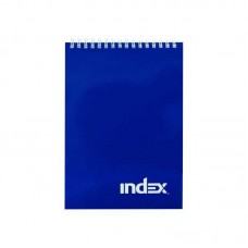 Блокнот INDEX, серия Office classic, на гребне, синий, кл., ламиниров. обл., ф. А5, 40 л. INDEX A16418