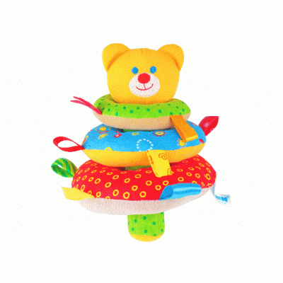 Игрушка "ШуМякиши" Пирамидка Мишка