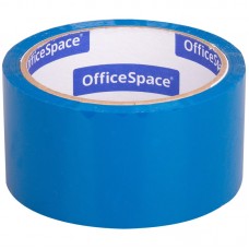 Клейкая лента упаковочная OfficeSpace, 48мм*40м, 45мкм, синяя, ШК 212007