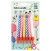 Свечи для торта с держателями MESHU "Мини", 2-х цветные, 8см, 12шт 364820