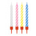 Свечи для торта с держателями MESHU "Мини", 2-х цветные, 8см, 12шт 364820