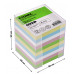 Блок для записей СТАММ "Имидж", 9*9*9см, пластиковый бокс, цветной 323194