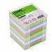 Блок для записей СТАММ "Имидж", 9*9*9см, пластиковый бокс, цветной 323194