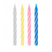 Свечи для торта с держателями MESHU "Мини", 2-х цветные, 6см, 12шт 364811
