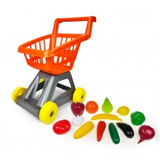 Игровой набор "Это полезно!" овощи и фрукты в тележке для супермаркета 09454