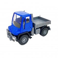 Самосвал бортовой Мерседес "Unimog U 500" ЛЮКС (17,5 см. Синий.) 08129