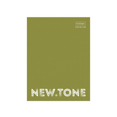 Тетрадь на кольцах А4 80л клетка ламин "NEWtone Pastel" олива HATBER-PREMIUM 80ТК4A1_05053 228854