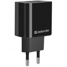 Зарядное устройство сетевое Defender UPC-21, 2*USB, 2.1А output, пакет, кабель microUSB в комплекте, черный 298473
