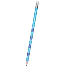 Чернографитный карандаш ErichKrause 2x2, круглый, с ластиком, HB  45619