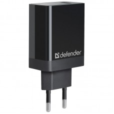 Зарядное устройство сетевое Defender UPA-101 (быстрая зарядка), QC 3.0, 18W, черный 310223
