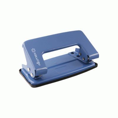 Дырокол 10л, Attomex металлический, в картонной коробке, синий 4020302