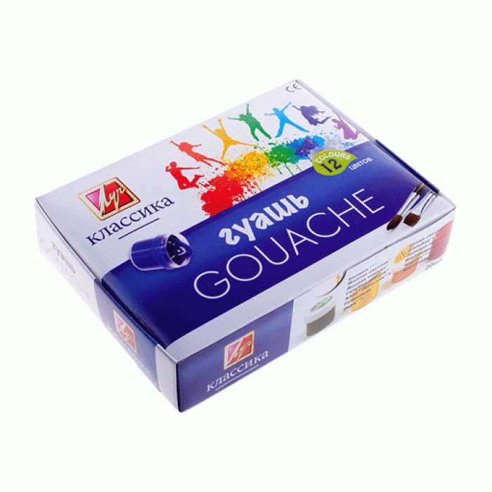 Гуашь КЛАССИКА 20 мл 12 цв. Луч 062643