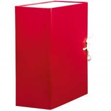 Короб архивный с завязками OfficeSpace разборный, БВ, 120мм, красный, клапан МГК 284722