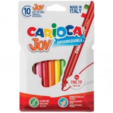 Фломастеры Carioca "Joy", 10цв., смываемые, картон, европодвес 002715