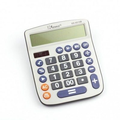 Калькулятор Alingar 12 разрядов, 147*115*10 мм, серый, "KK-6515B" AL6336
