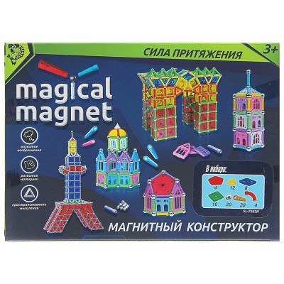 Magical Magnet конструктор магнитный "Необычные фигуры", 78 деталей № SL-7562H 1387365