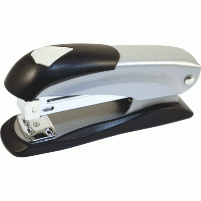 Степлер 24/6-26/6 на 20л 50мм 50ск металл 2сшив н/осн серый/черный ATTOMEX 4142370 272168