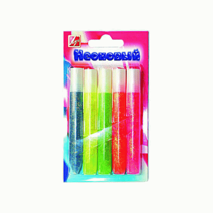 Гель Неон 10 мл,5 цв.,евро 60408