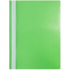 Папка-скоросшиватель пластик. OfficeSpace, А4, 120мкм, зеленая с прозр. верхом Спейс 240674