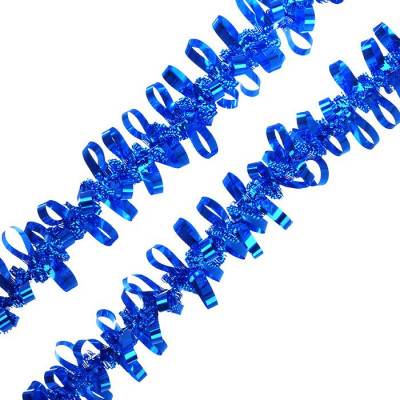 Мишура  "Бантики" синяя d-45 М2504