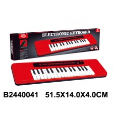 Синтезатор, 32 клавиши, цвет красный, в/к 51,5*14*4 см 2440041