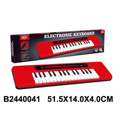 Синтезатор, 32 клавиши, цвет красный, в/к 51,5*14*4 см 2440041