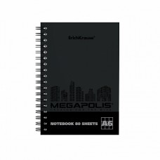 Тетрадь А6 80л клетка/спираль мелов "Megapolis" ERICH KRAUSE 49808 223168