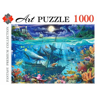 ПАЗЛЫ Artpuzzle 1000 элементов НОЧЬ В ОКЕАНЕ (Арт. Ф1000-0464)