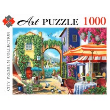 ПАЗЛЫ Artpuzzle 1000 элементов. СОЛНЕЧНЫЙ ГОРОД У МОРЯ (Арт. Ф1000-0465)