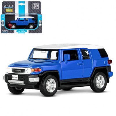 ТМ "Автопанорама" Машинка металлическая 1:32 Toyota FJ Cruiser, синий, свет, звук, откр. двери, инерция, в/к 17,5*13,5*9 см JB1251138